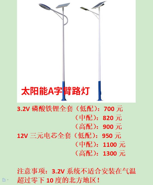 農(nóng)村6米太陽能路燈多少錢？